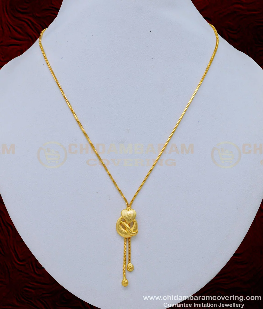 Gold simple sale chain with locket